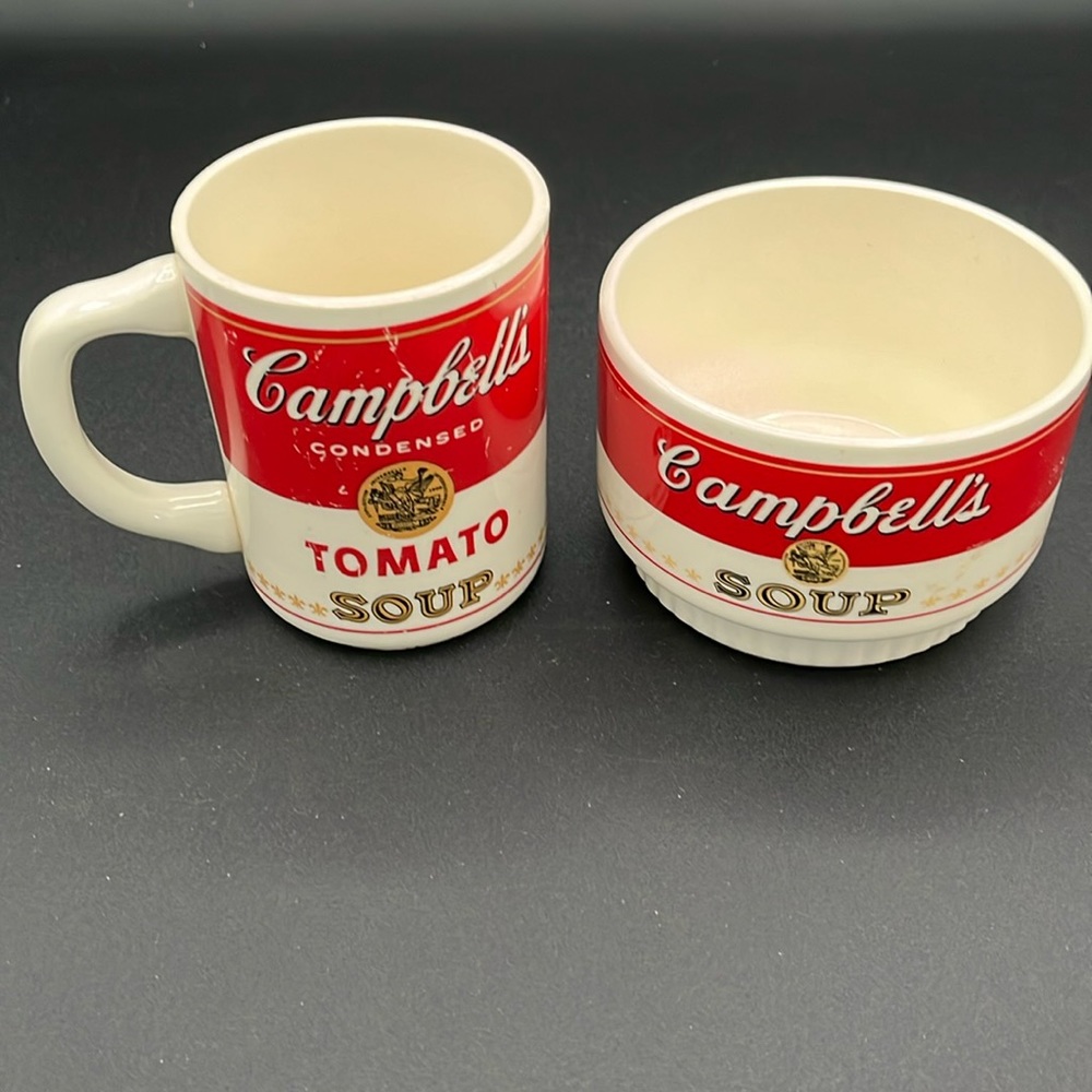 Campbell’s Soup Bowl and Mug-Vintage